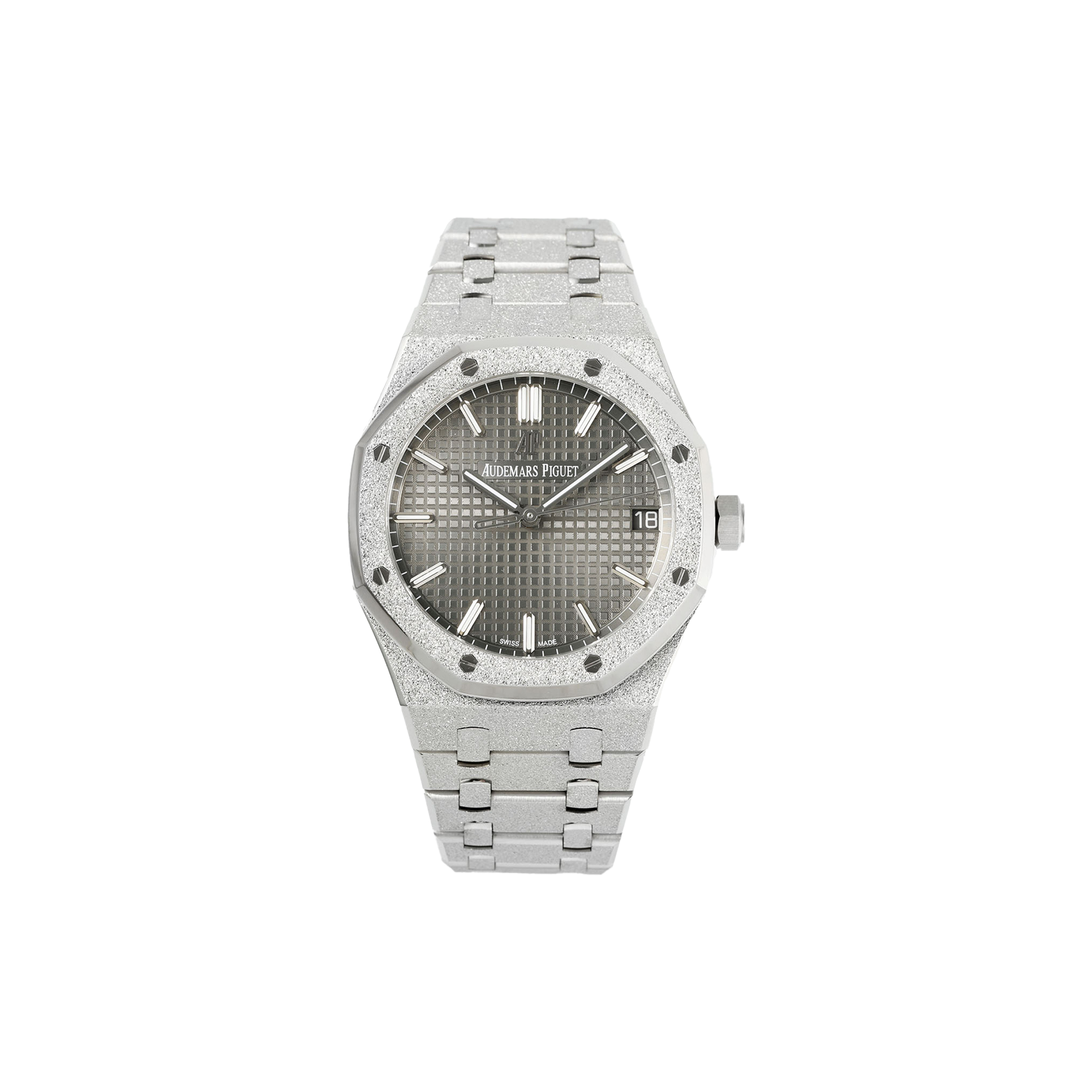 AUDEMARS PIGUET FROST GOLD GRAY 41MM WATCH 15500ST.OO.1220ST.02